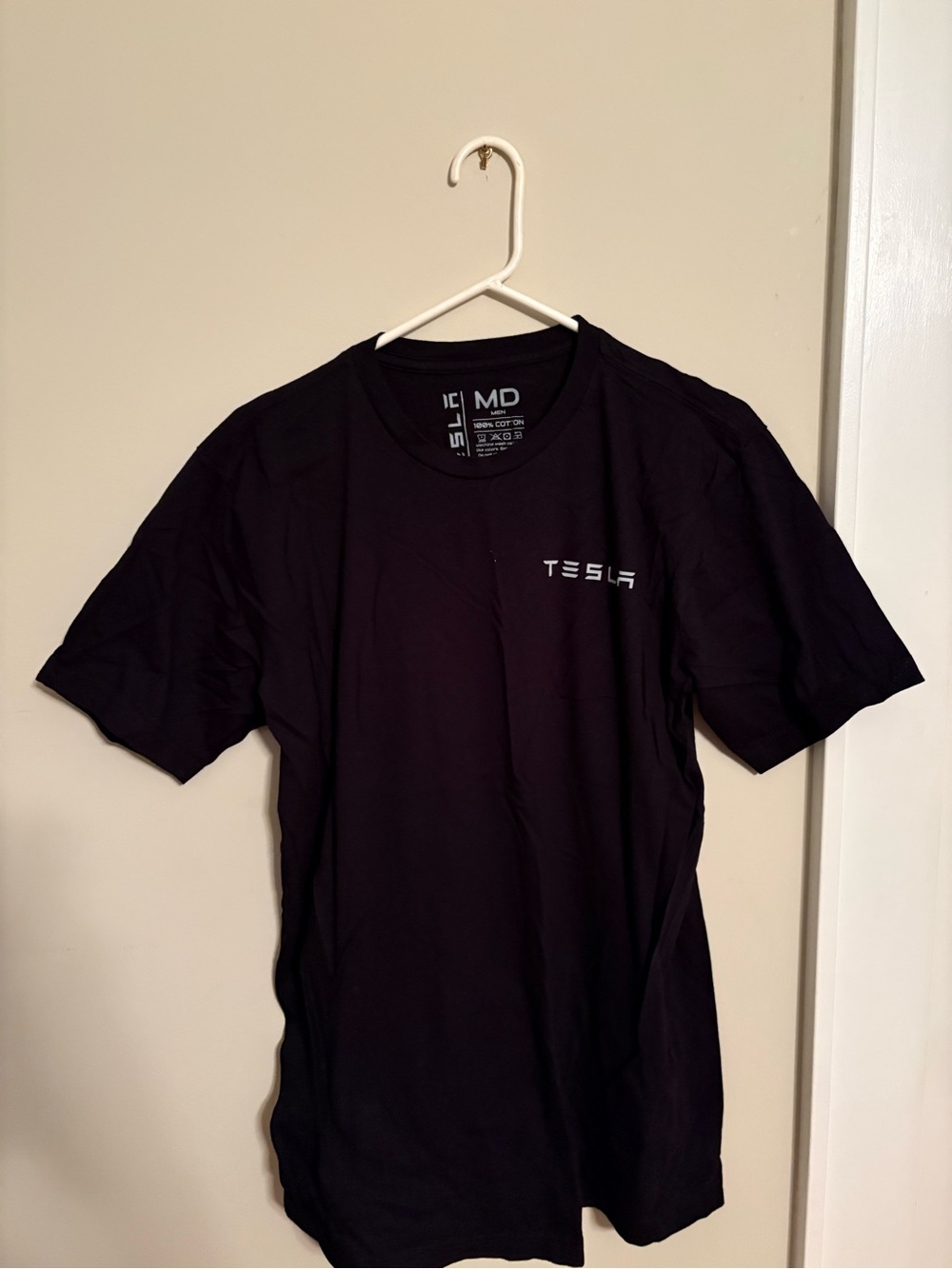 Tesla Black Short Sleeve Logo Tee